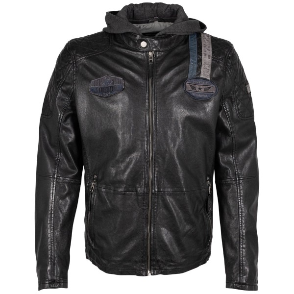 Męska skórzana kurtka Mauritius Czarna GMTinon