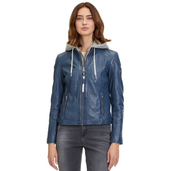 Kurtka skórzana damska Mauritius Niebieska GWAlice