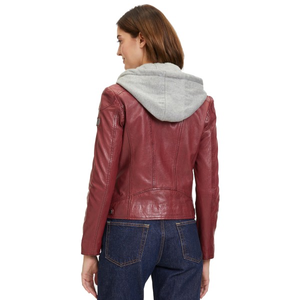 Kurtka skórzana damska Mauritius ciemnoczerwona GWAlice