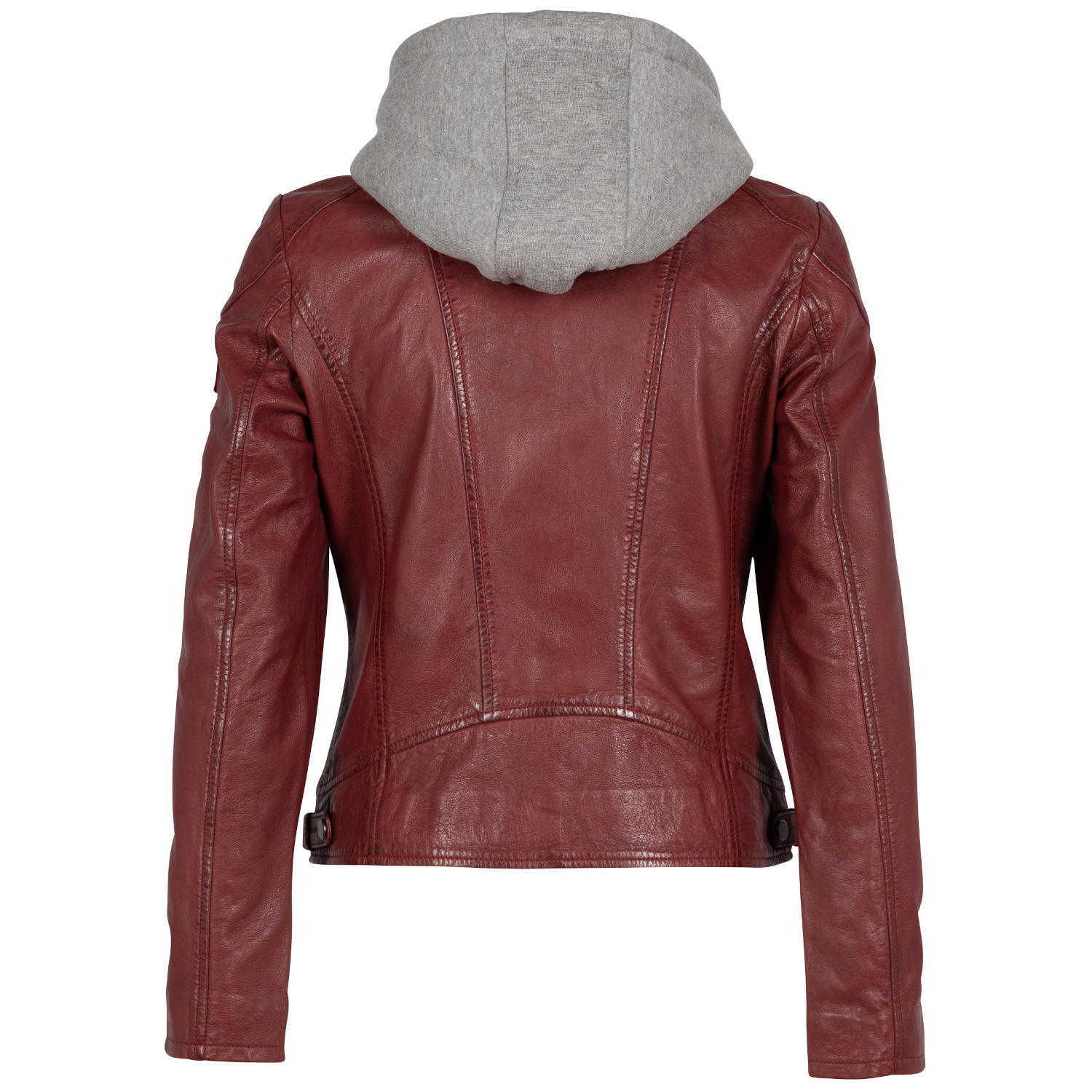 Kurtka skórzana damska Mauritius ciemnoczerwona GWAlice – BLACK FRIDAY