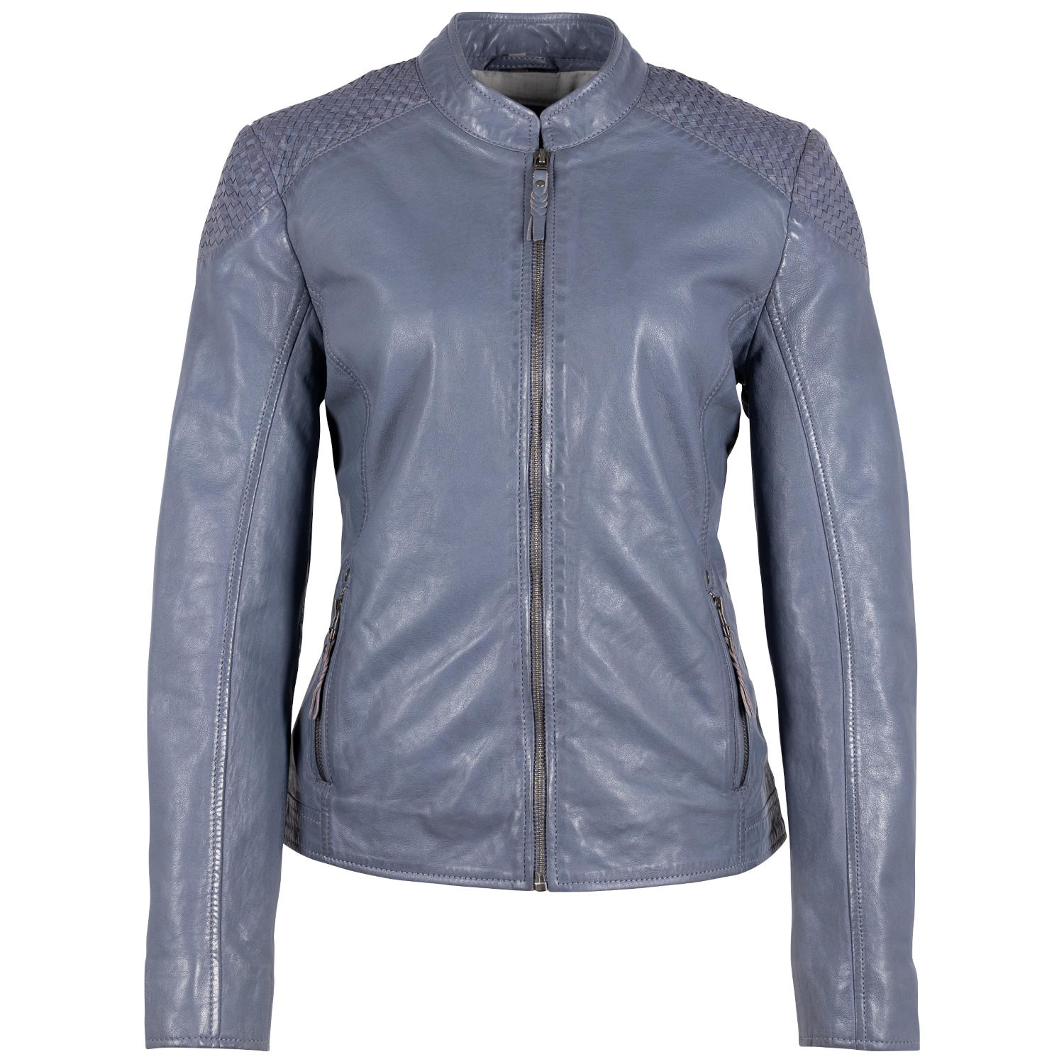 Kurtka skórzana damska Mauritius Denim Blue GWAlisah – Kurtki skórzane