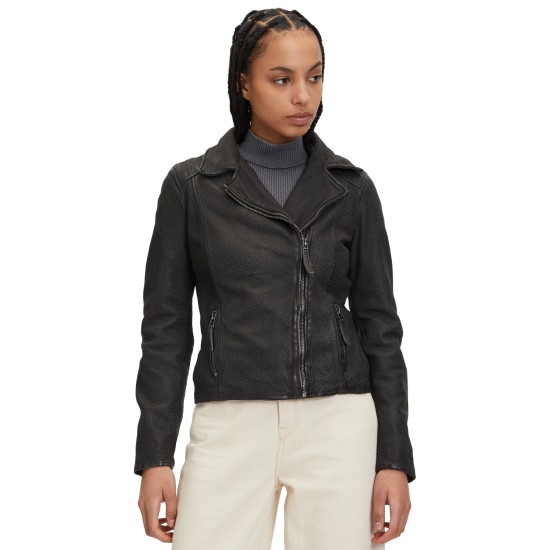 Kurtka skórzana damska Mauritius antracytowa GWAnimala