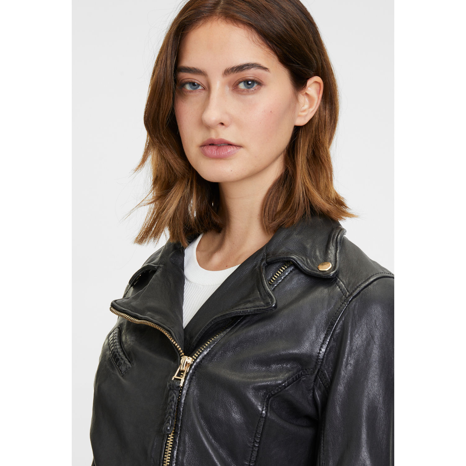 Kurtka skórzana damska Mauritius Czarna GWCaira – BLACK FRIDAY