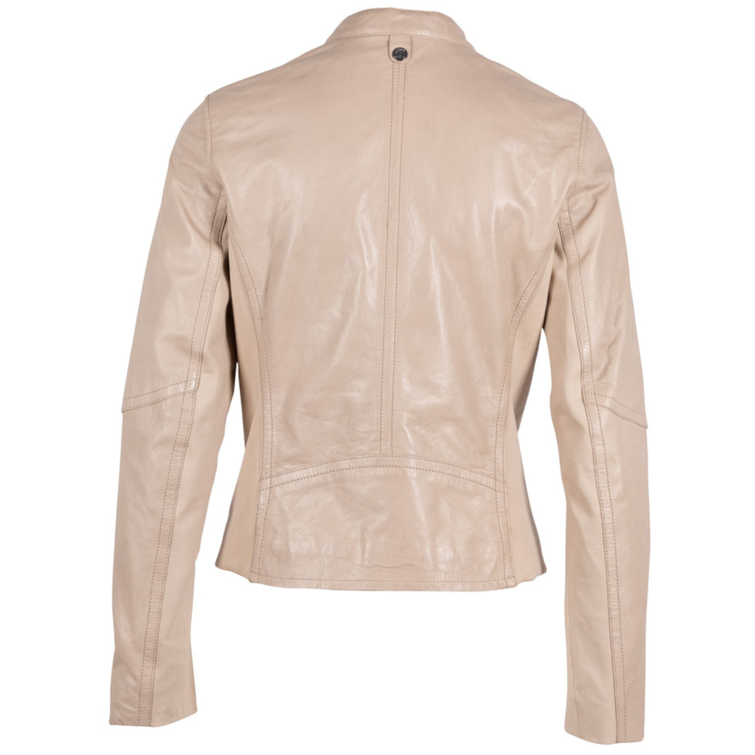 Kurtka skórzana damska Mauritius jasnobeżowa GWClair – BLACK FRIDAY