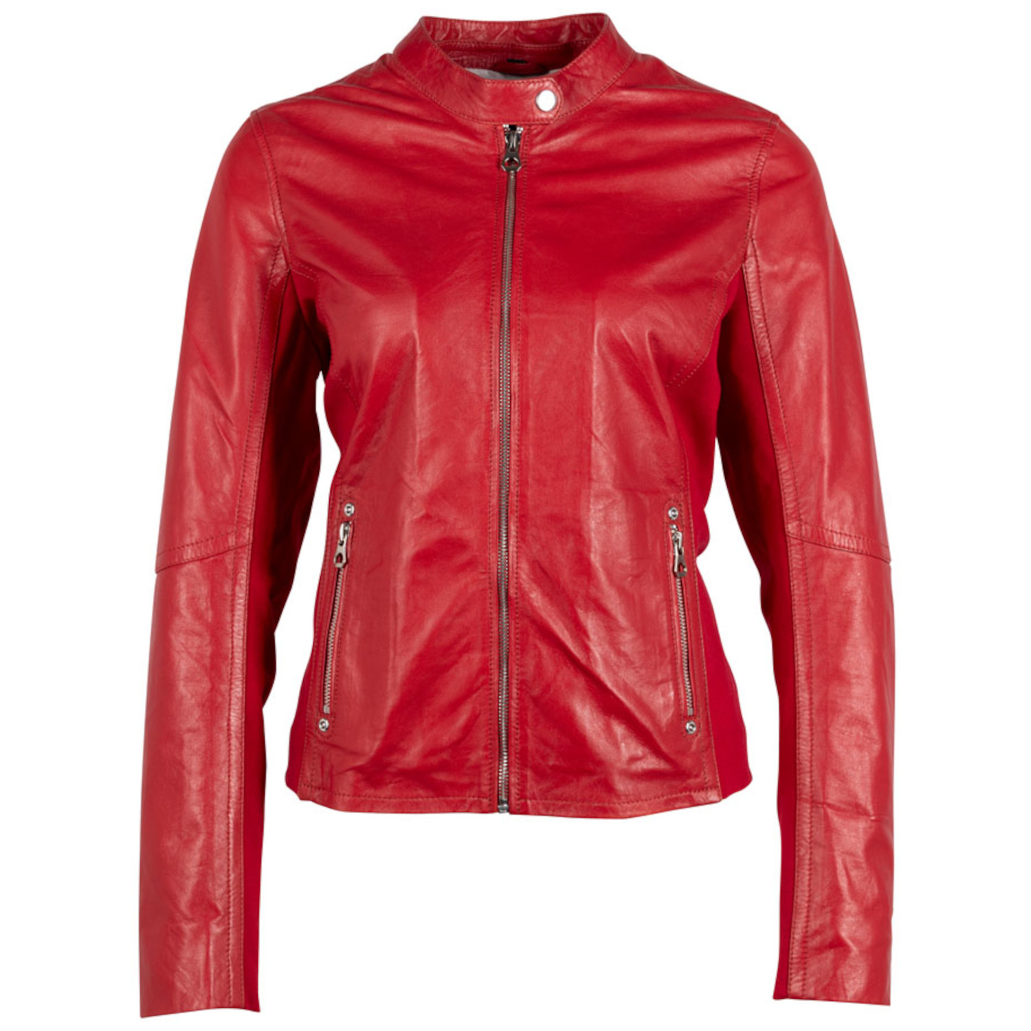 Kurtka skórzana damska Mauritius czerwona GWClair – BLACK FRIDAY