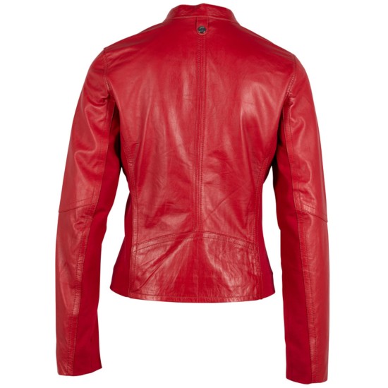 Kurtka skórzana damska Mauritius czerwona GWClair