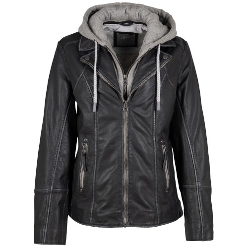 Kurtka skórzana damska Mauritius Grafitowa GWConny