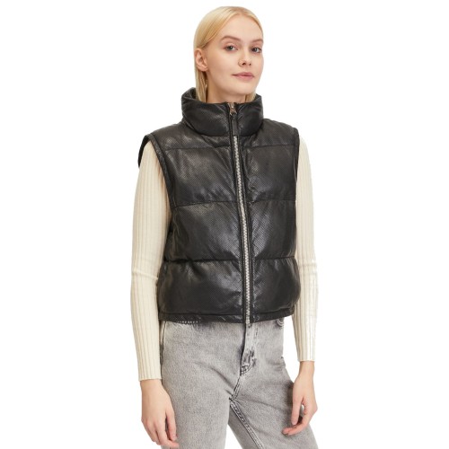 Damska kamizelka skórzana Mauritius Czarna GWEllice