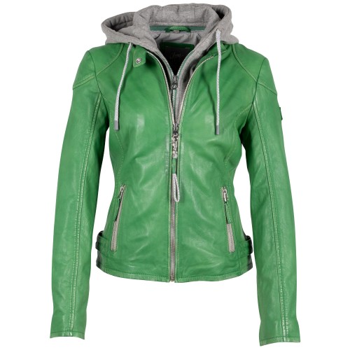 Kurtka skórzana damska Mauritius zielona GWFahira