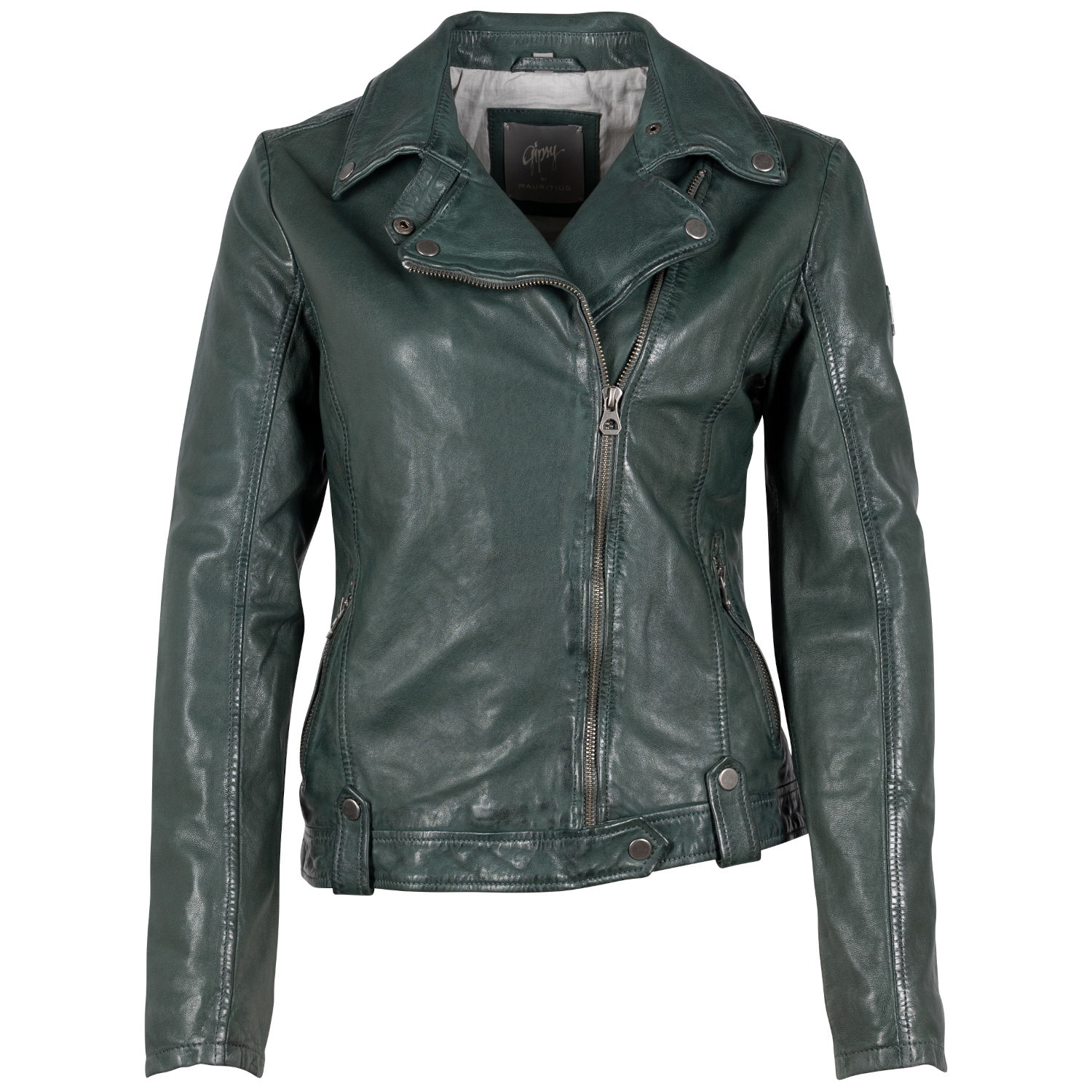 Kurtka skórzana damska Mauritius Ciemnozielona GWFaible – BLACK FRIDAY