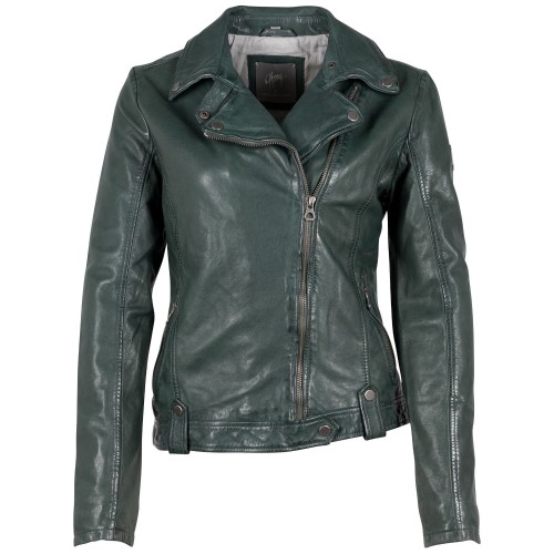 Kurtka skórzana damska Mauritius Ciemnozielona GWFaible