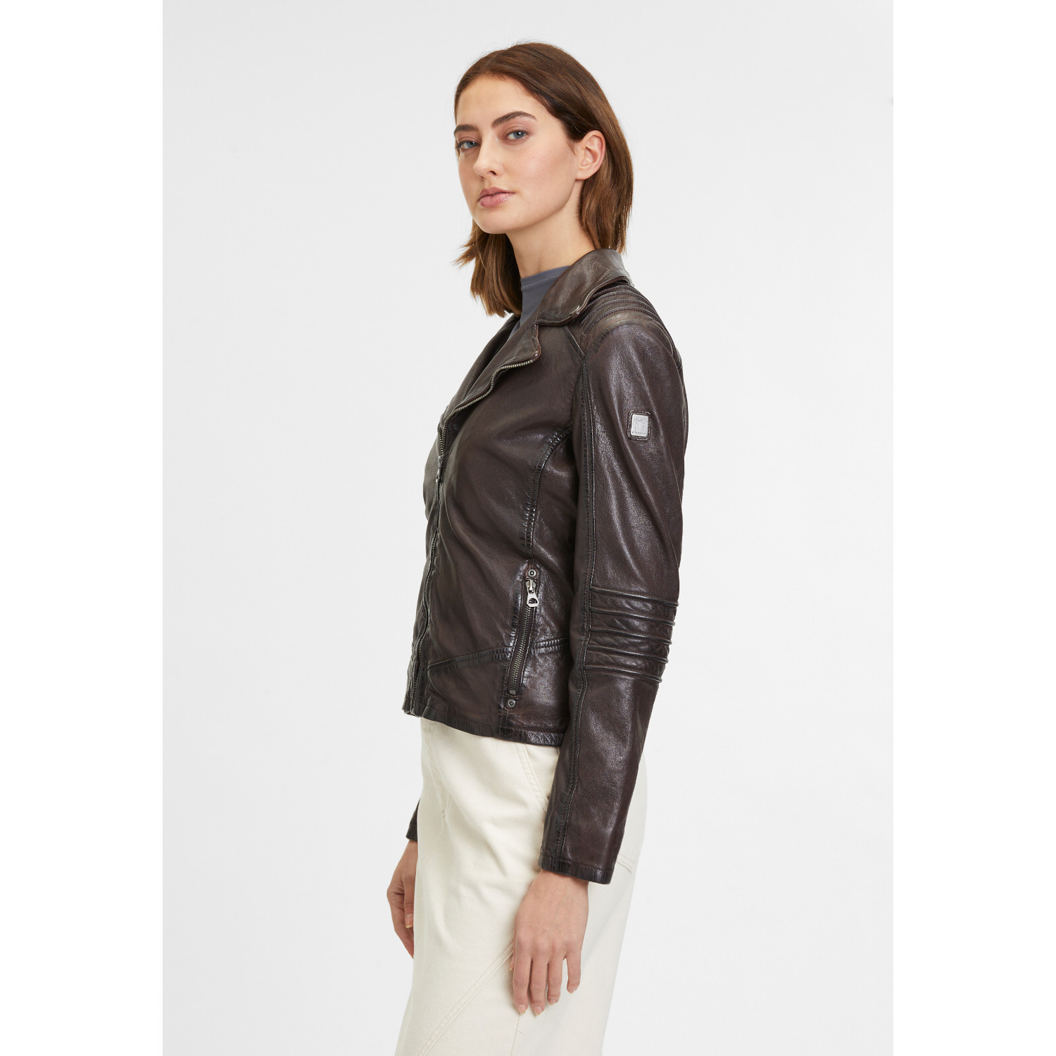 Kurtka skórzana damska Mauritius Kasztan GWFlura – BLACK FRIDAY