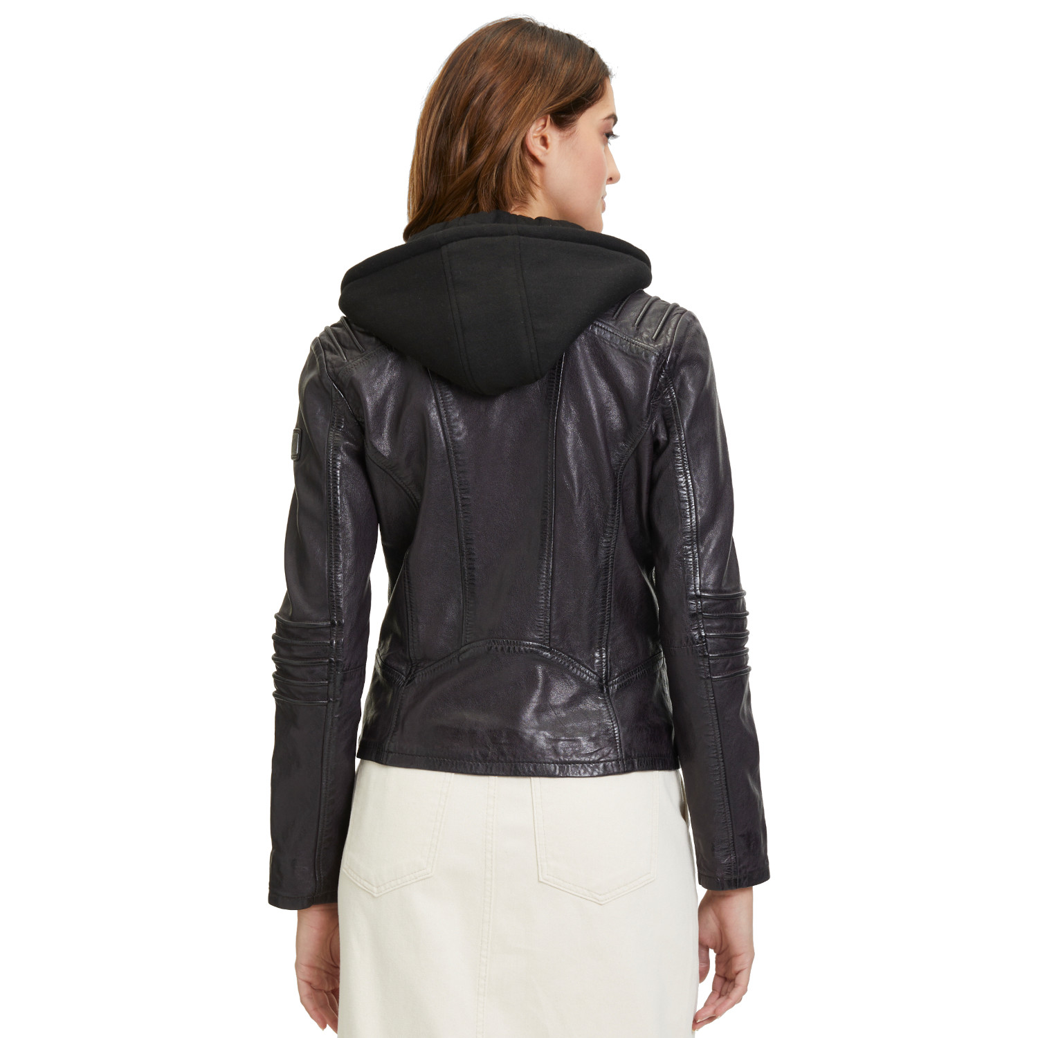 Kurtka skórzana damska Mauritius Ciemnofioletowa GWFlura – BLACK FRIDAY