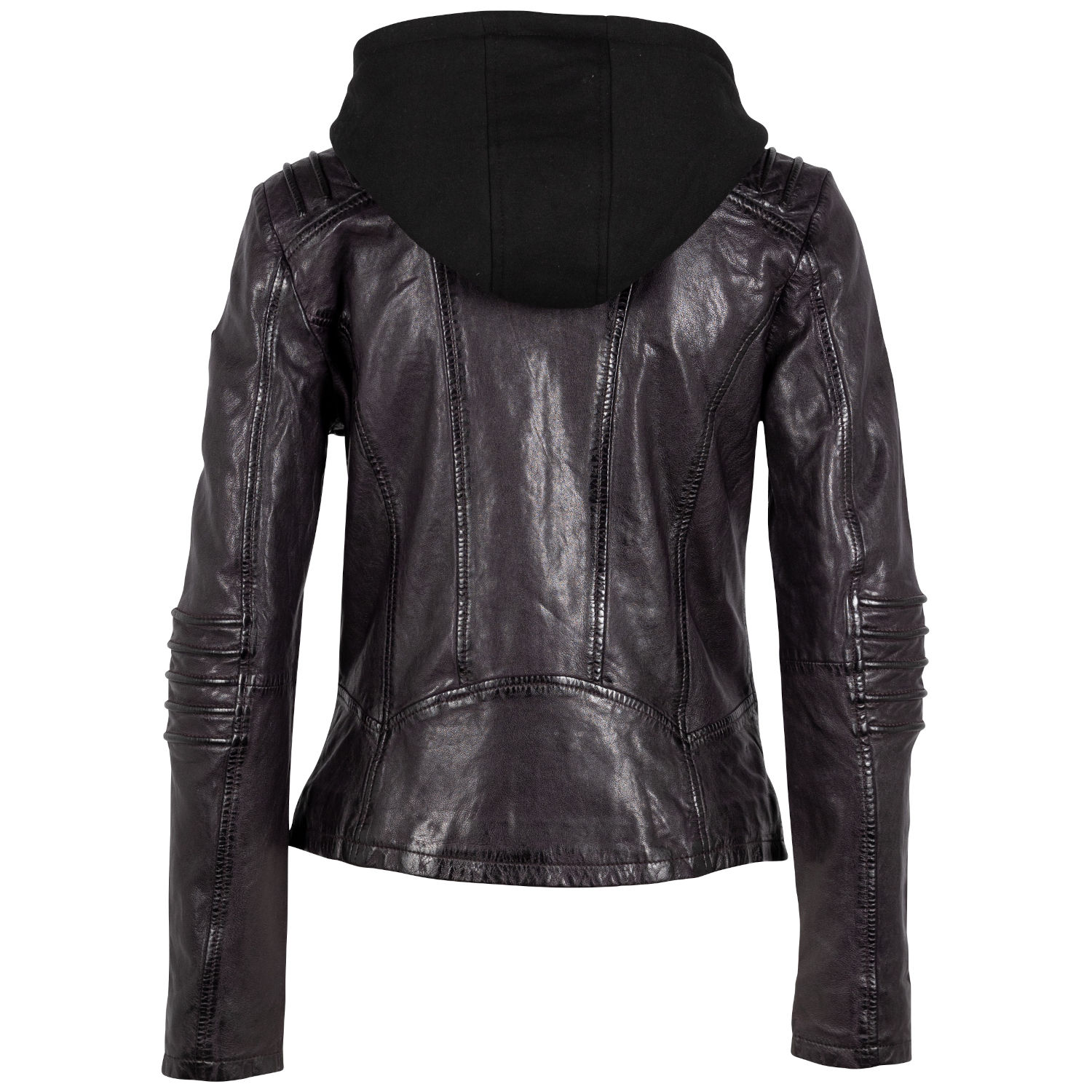 Kurtka skórzana damska Mauritius Ciemnofioletowa GWFlura – BLACK FRIDAY