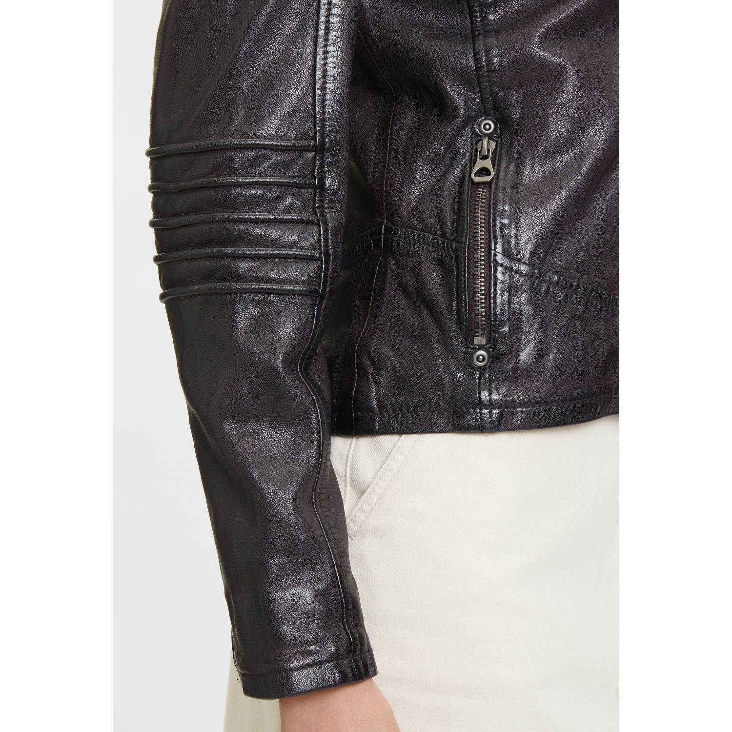 Kurtka skórzana damska Mauritius Ciemnofioletowa GWFlura – BLACK FRIDAY