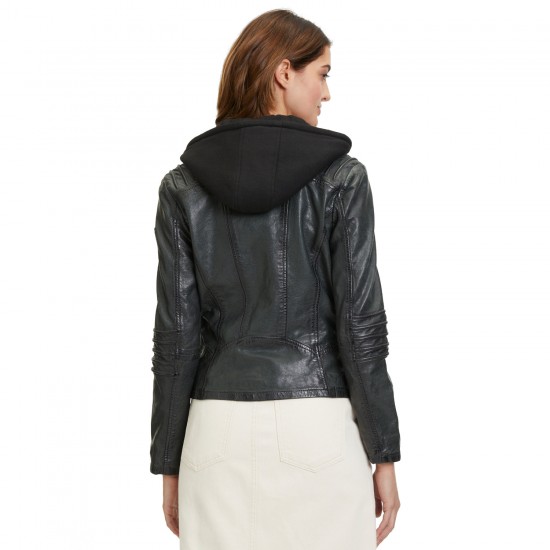 Kurtka skórzana damska Mauritius Ciemnozielona GWFlura