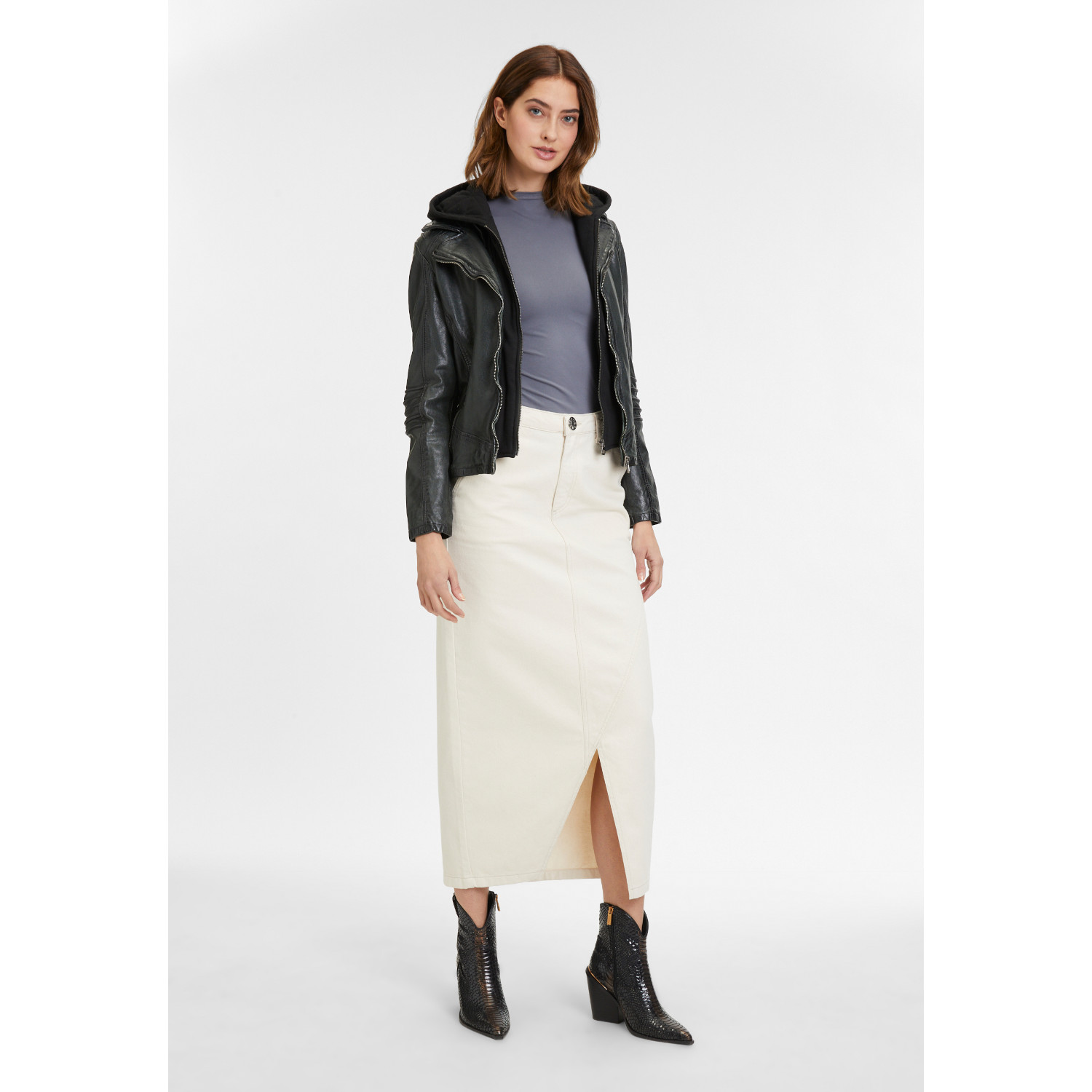 Kurtka skórzana damska Mauritius Ciemnozielona GWFlura – BLACK FRIDAY