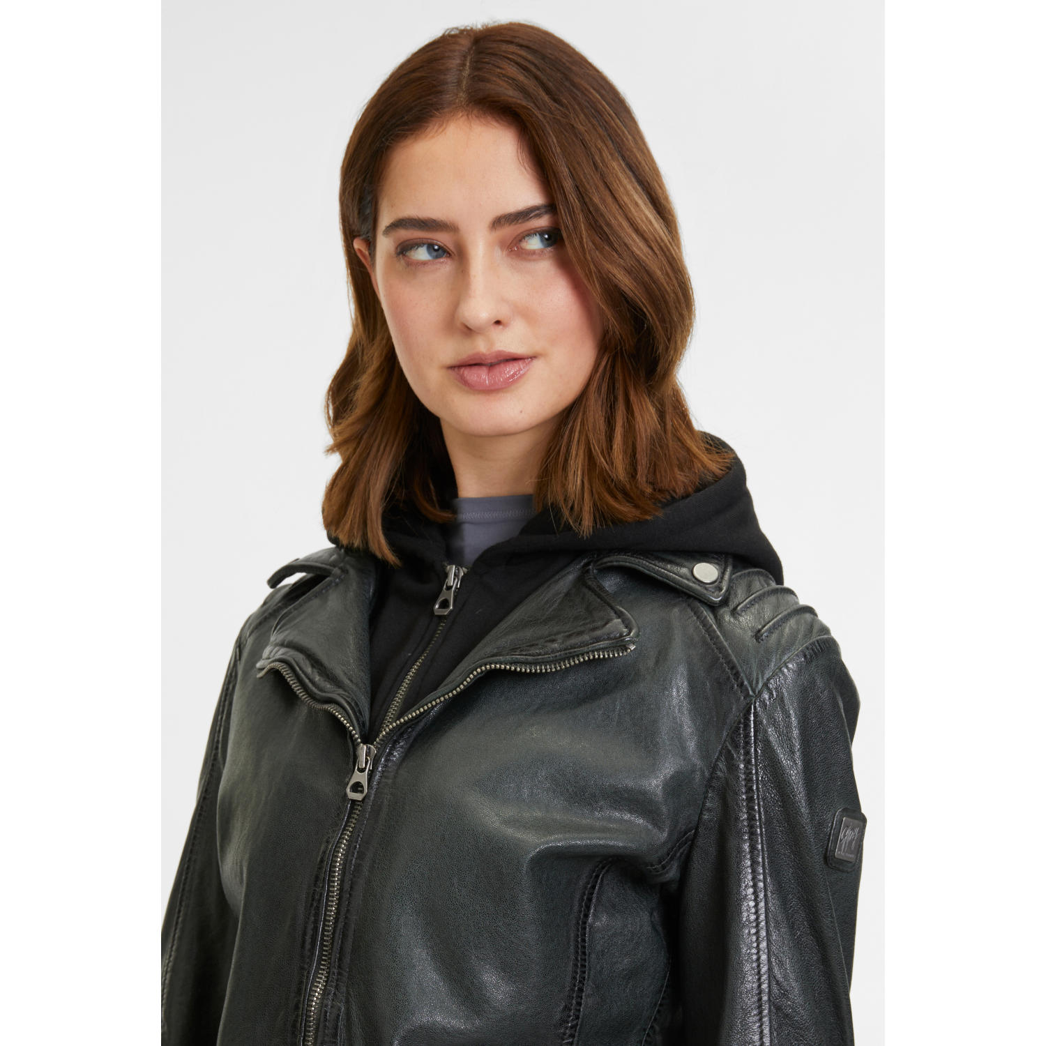 Kurtka skórzana damska Mauritius Ciemnozielona GWFlura – BLACK FRIDAY