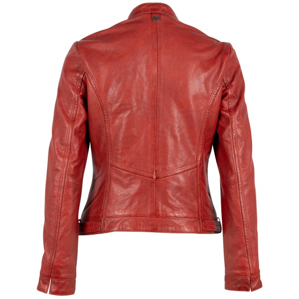 Kurtka skórzana damska Mauritius czerwona GWJanka