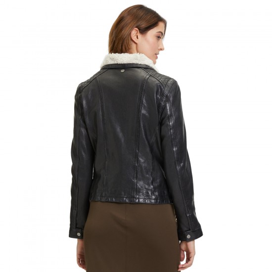 Damska zimowa kurtka skórzana Mauritius Czarna GWJolanda