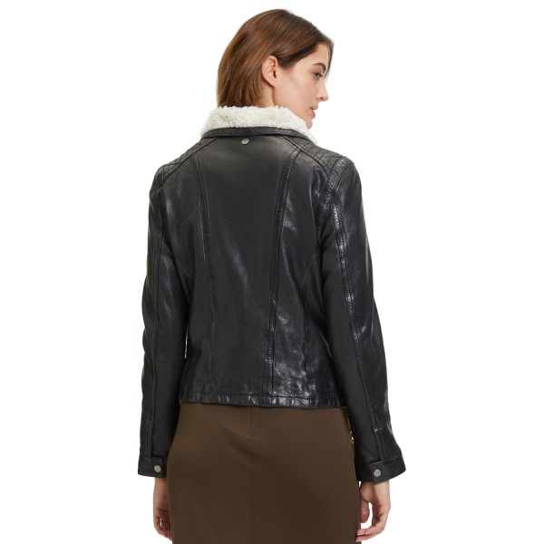 Damska zimowa kurtka skórzana Mauritius Czarna GWJolanda