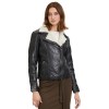 Damska zimowa kurtka skórzana Mauritius Czarna GWJolanda – BLACK FRIDAY
