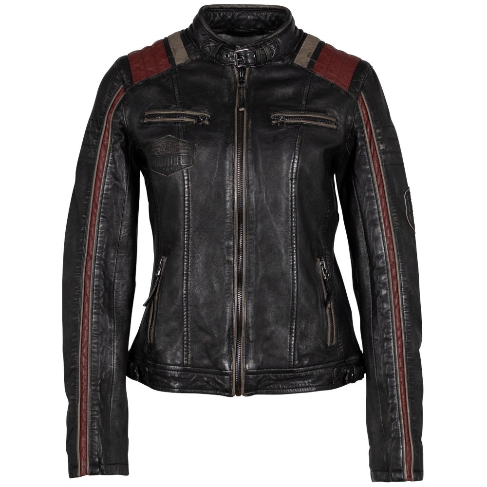 Kurtka skórzana damska Mauritius Czarna GWLeesa 2 - readytowear