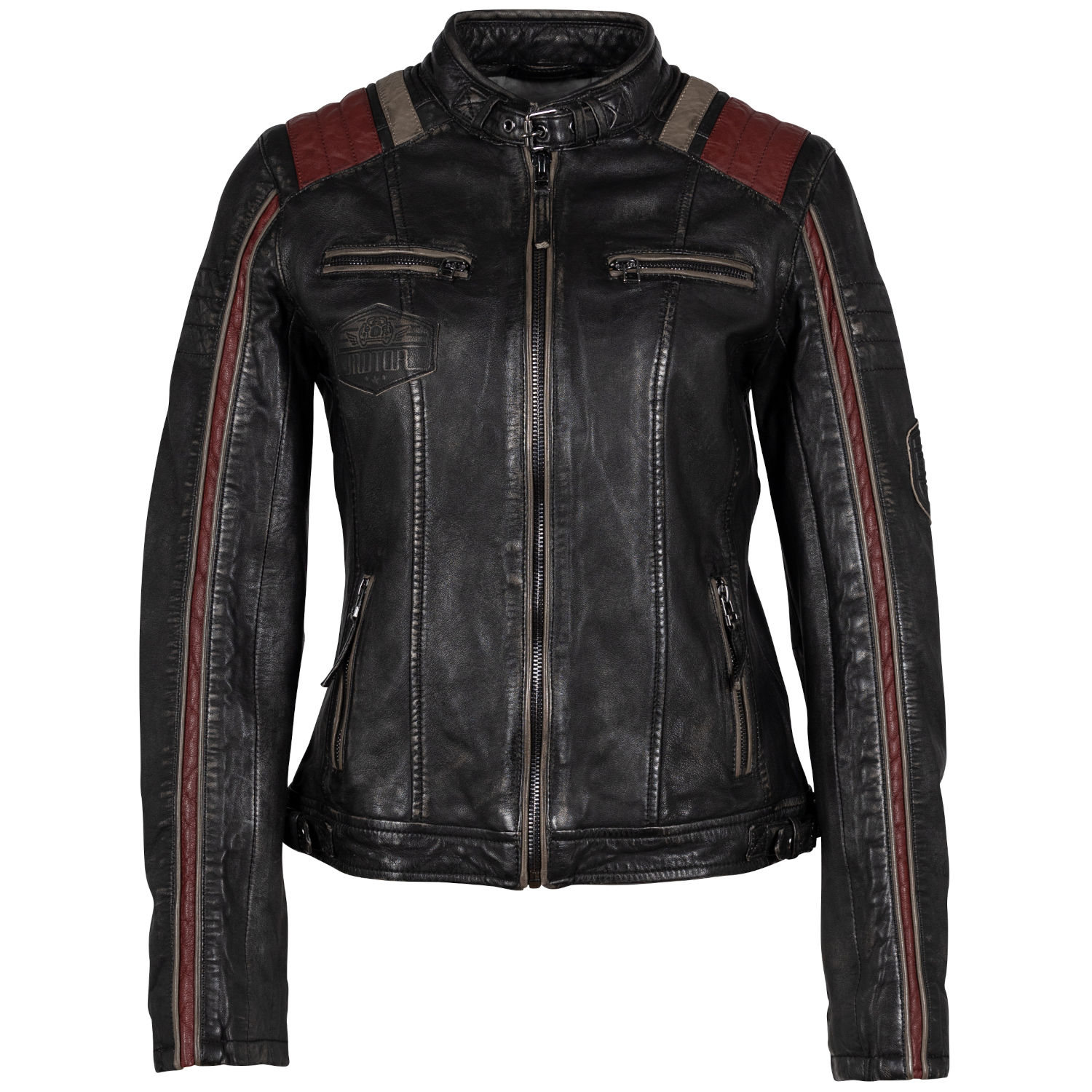 Kurtka skórzana damska Mauritius Czarna GWLeesa 2 – BLACK FRIDAY