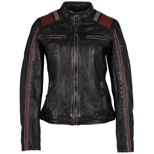 Kurtka skórzana damska Mauritius Czarna GWLeesa 2