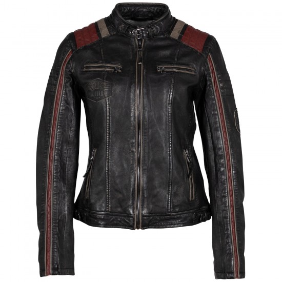 Kurtka skórzana damska Mauritius Czarna GWLeesa 2