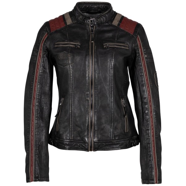 Kurtka skórzana damska Mauritius Czarna GWLeesa 2