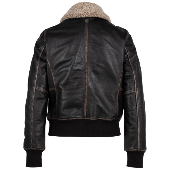 Damska skórzana kurtka Mauritius Czarna Vintage GWNastja 2