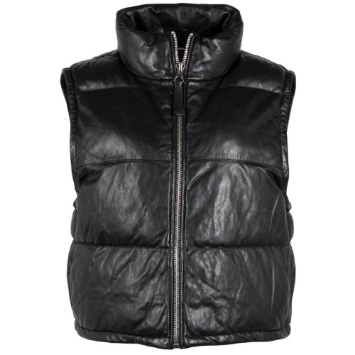 Kamizelka skórzana damska Mauritius Czarna GWNelli