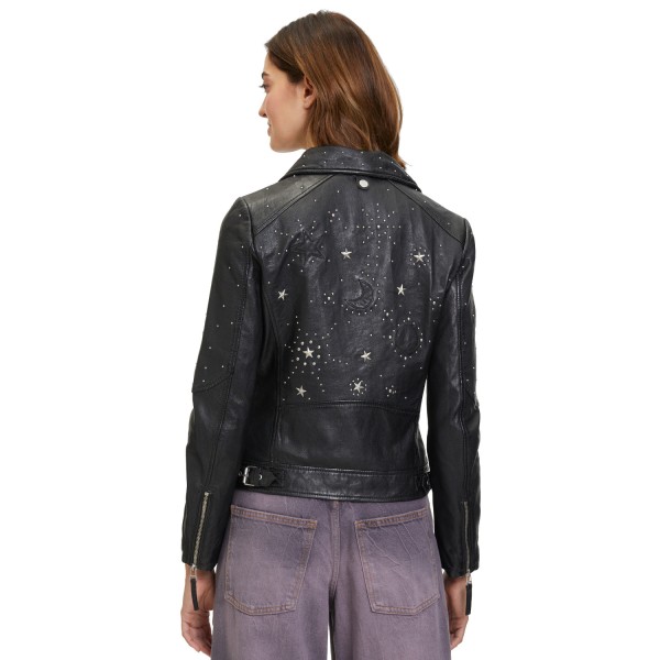 Kurtka skórzana damska Mauritius Czarna GWNoelia