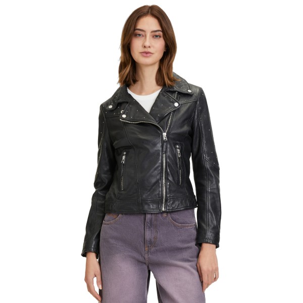 Kurtka skórzana damska Mauritius Czarna GWNoelia