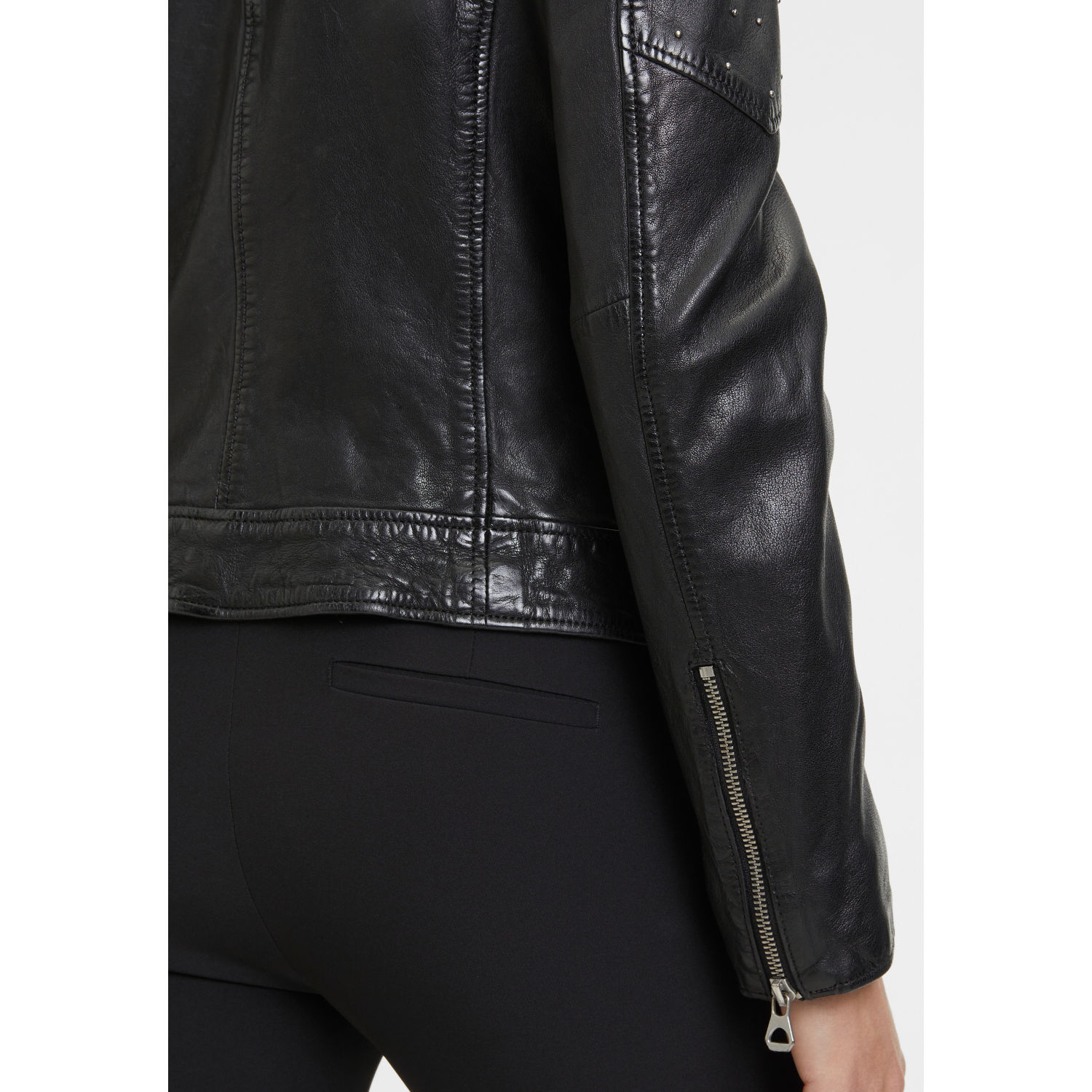 Kurtka skórzana damska Mauritius Czarna GWShanila – BLACK FRIDAY