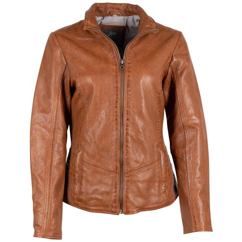 Kurtka skórzana damska Mauritius Cognac GWWany