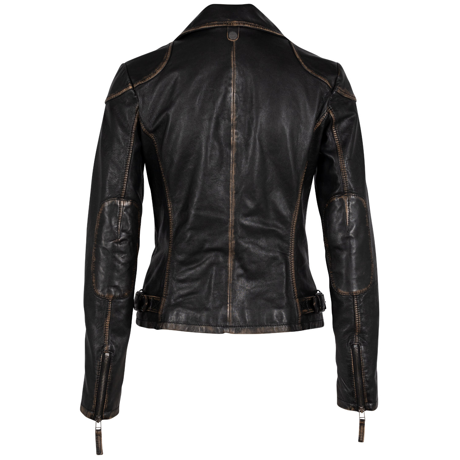 Kurtka skórzana damska Mauritius Antyczna czerń MWPeggie – Kurtki skórzane