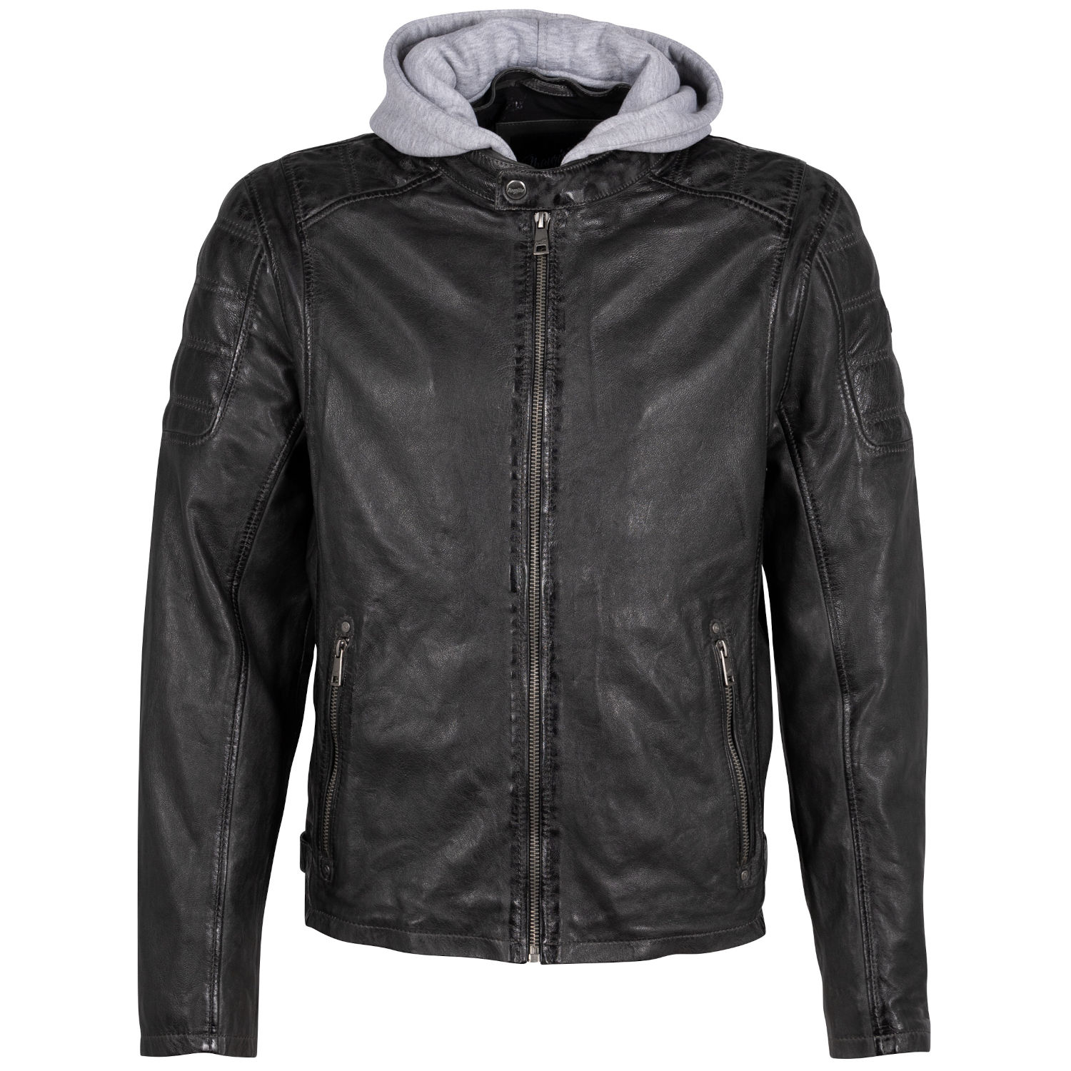 Męska kurtka skórzana Mauritius Antracyt Rylo – Kurtki skórzane