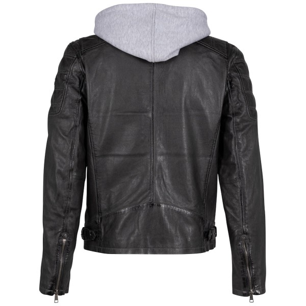 Męska kurtka skórzana Mauritius Antracyt Rylo