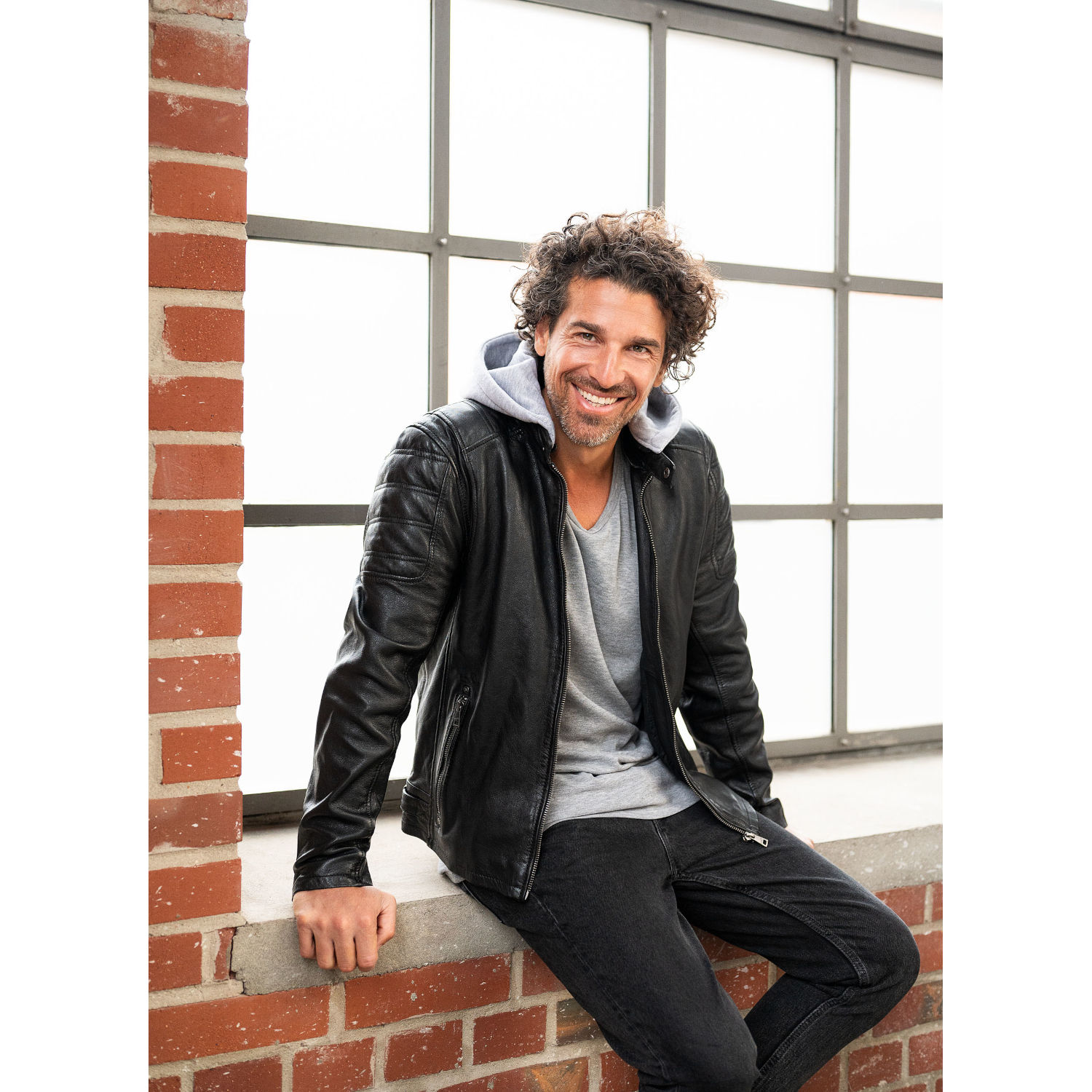 Męska kurtka skórzana Mauritius Czarna Rylo – Kurtki skórzane