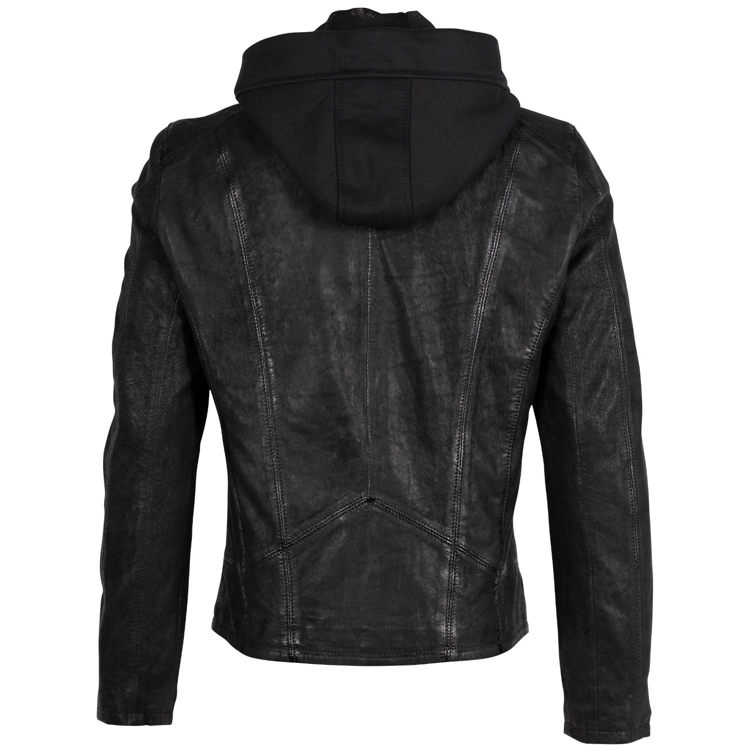 Męska skórzana kurtka 2.0 od Mauritius Czarna 2MCrain – Kurtki skórzane