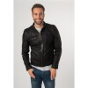 Męska skórzana kurtka 2.0 od Mauritius Czarna 2MCrain – Kurtki skórzane