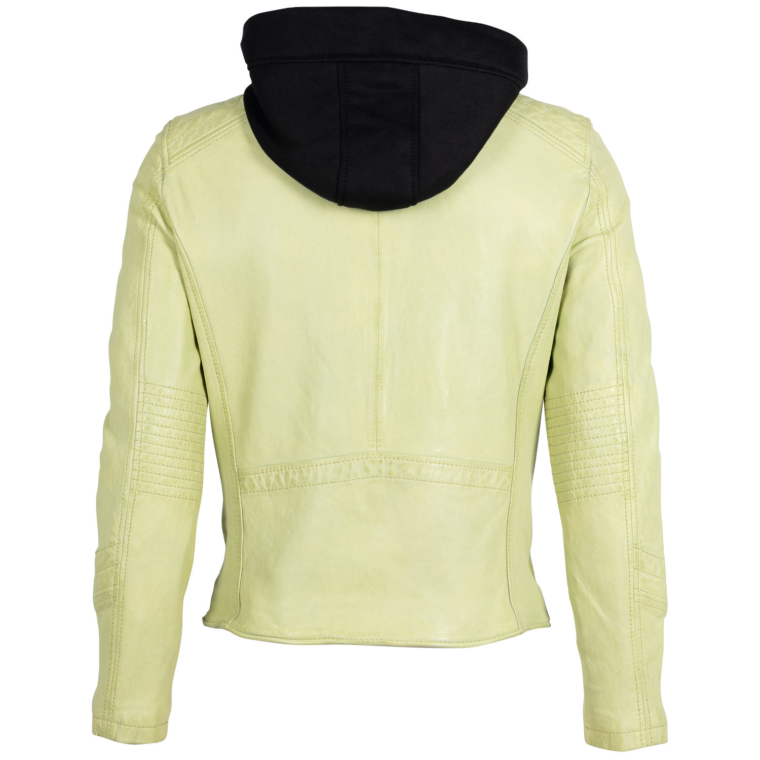 Męska skórzana kurtka 2.0 od Mauritius w kolorze limonkowym 2MJilas – Kurtki skórzane