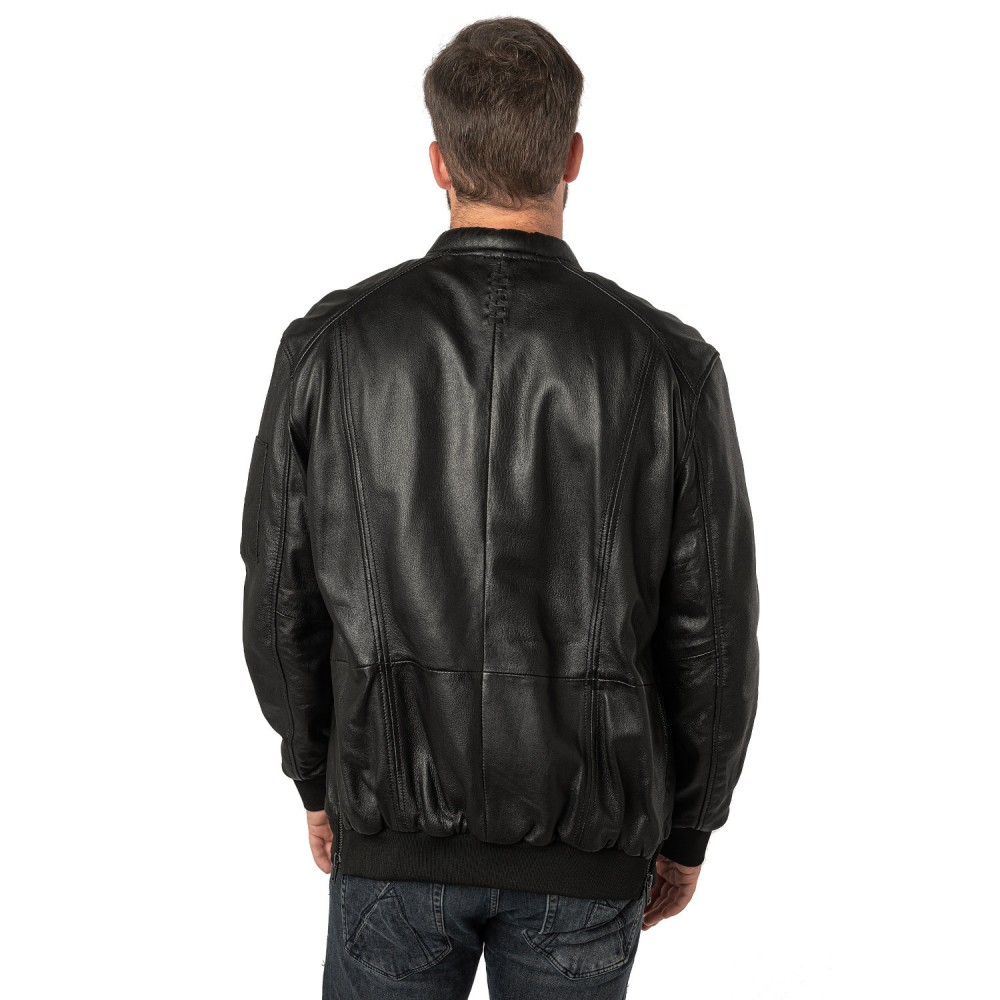 Unisex Leather Jacket 2.0 by Mauritius Black 2MKaira