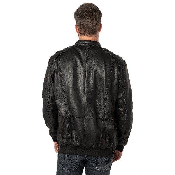 Unisex Leather Jacket 2.0 by Mauritius Black 2MKaira