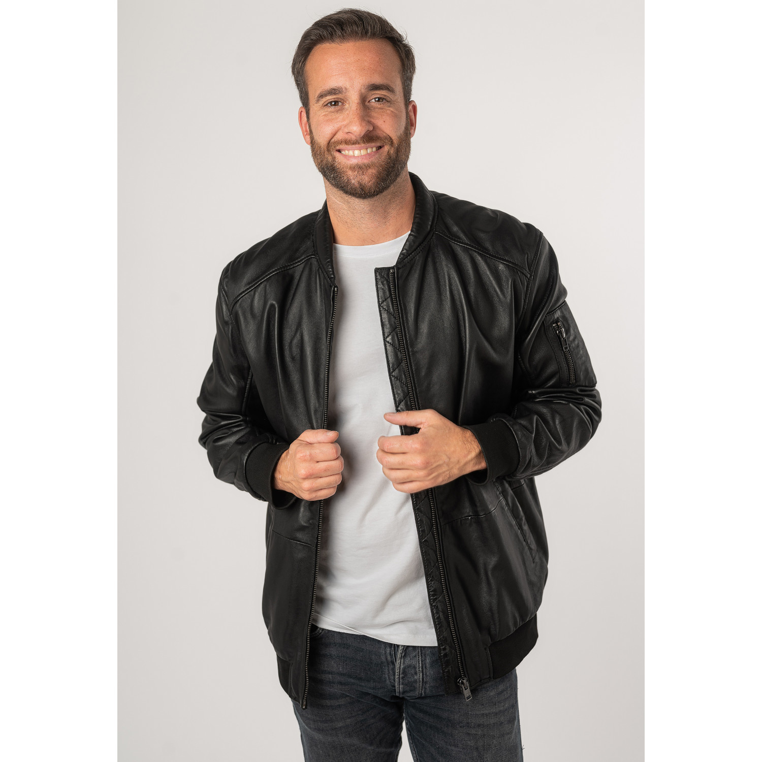 Unisex Leather Jacket 2.0 by Mauritius Black 2MKaira – Kurtki skórzane
