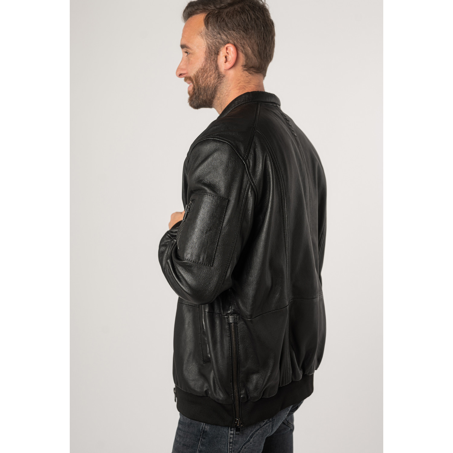 Unisex Leather Jacket 2.0 by Mauritius Black 2MKaira – Kurtki skórzane