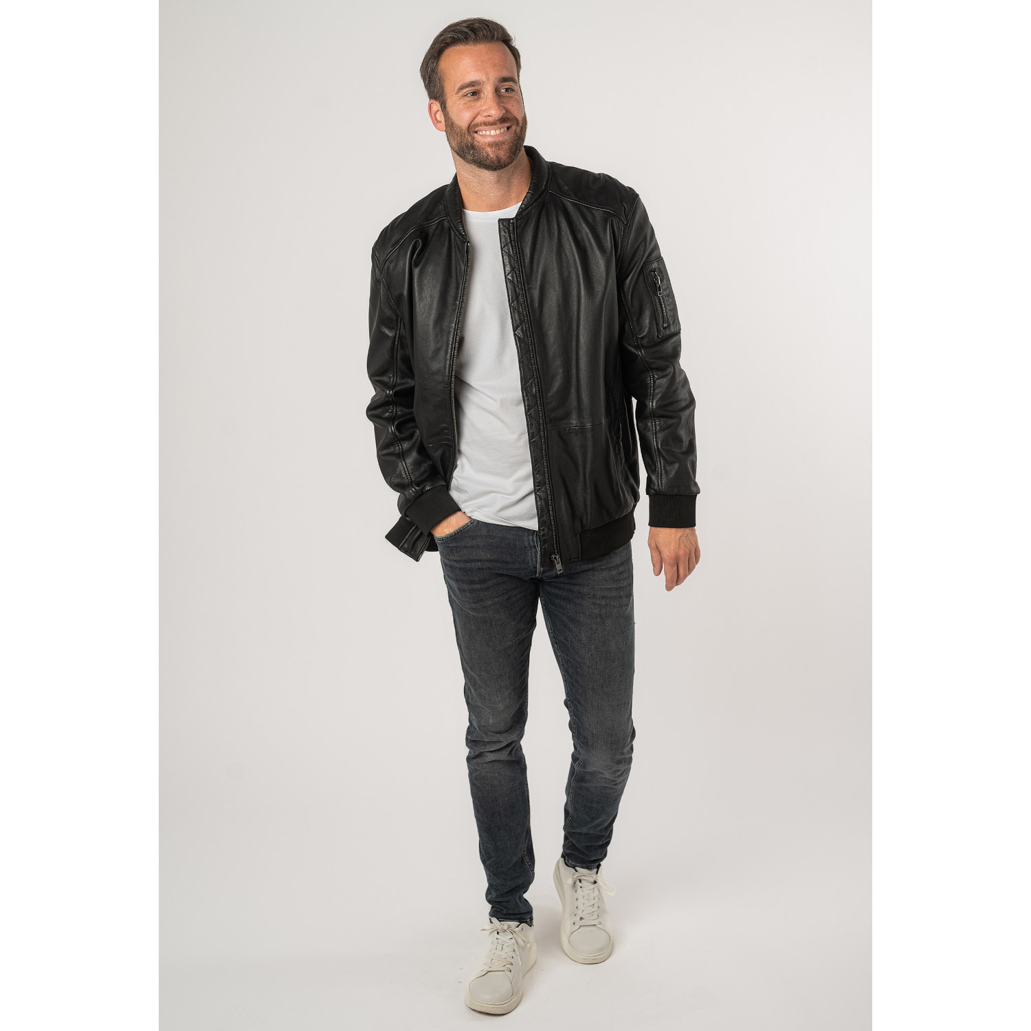 Unisex Leather Jacket 2.0 by Mauritius Black 2MKaira – Kurtki skórzane
