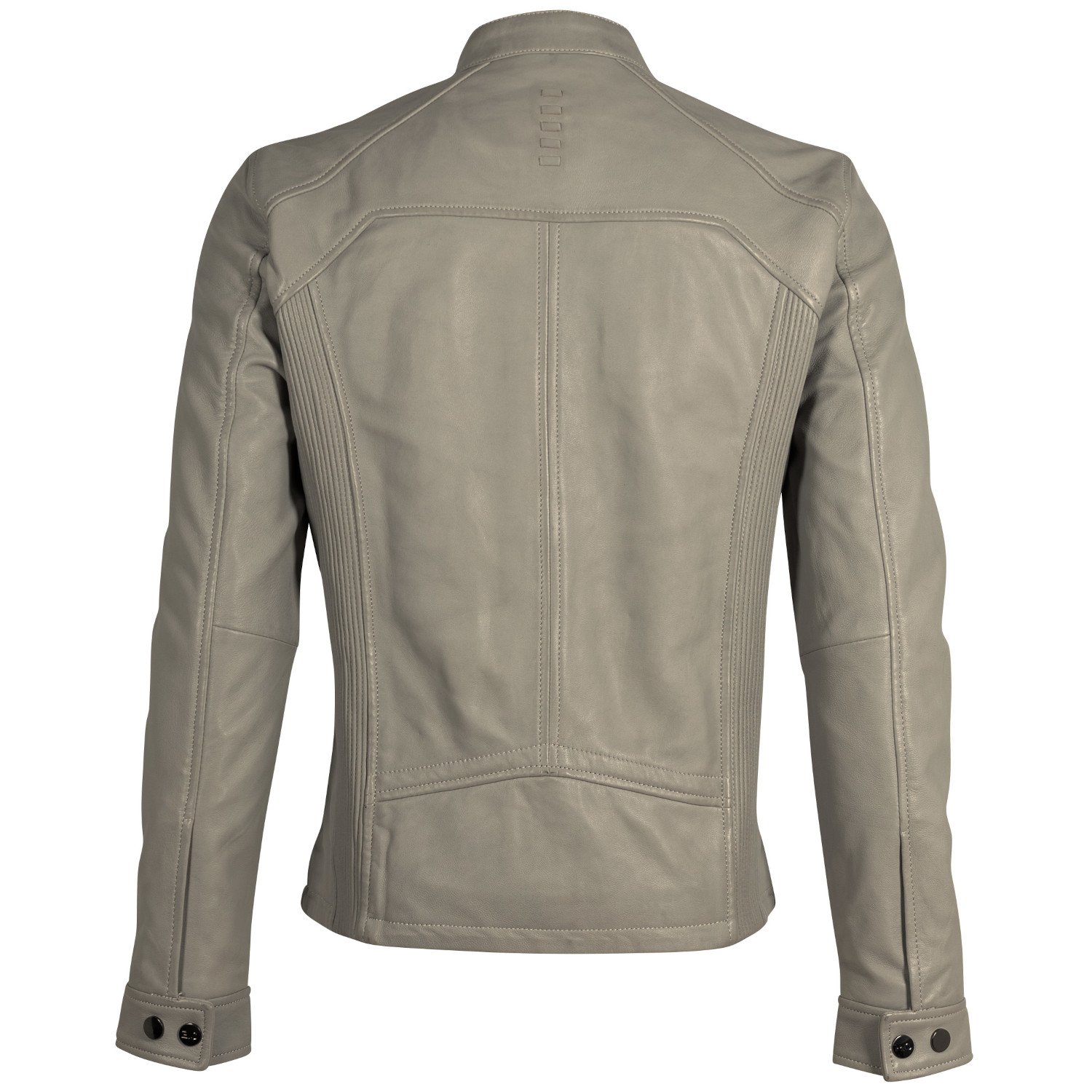 Męska skórzana kurtka 2.0 od Mauritius jasnoszara 2MToji – BLACK FRIDAY